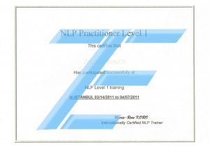 NLP sertifika Zeynel Eroğlu - Metafizik Uzmanı