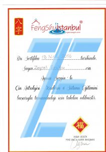 feng shui sertifika Zeynel Eroğlu - Metafizik Uzmanı