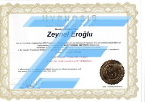 hipnoz sertifika Zeynel Eroğlu - Metafizik Uzmanı