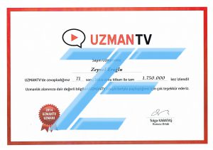 uzman tv sertifika Zeynel Eroğlu - Metafizik Uzmanı